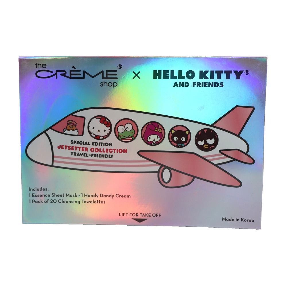 The Creme Shop x Hello Kitty Travel Set, Sheet Mask, Hand Cream, Towelettes